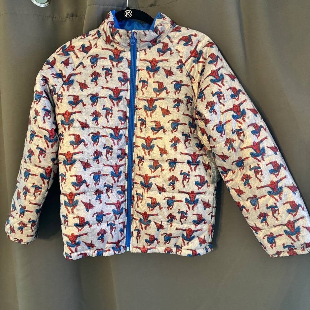 Marvel Spider Man Puff Jacket NWT